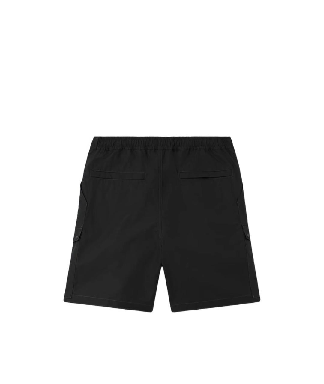 STONE ISLAND Черные хлопковые шорты, фото 2