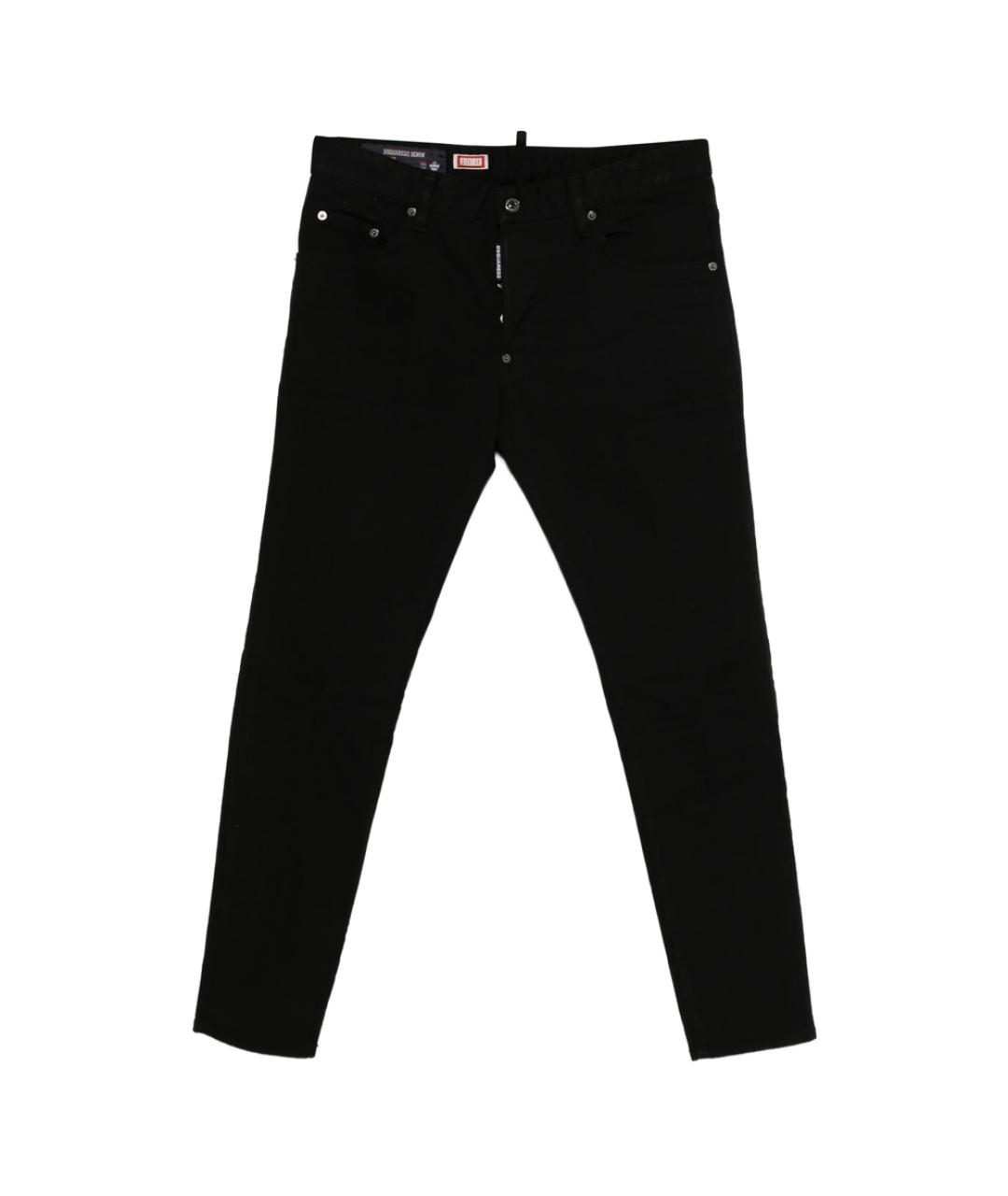DSQUARED2 Черные хлопковые джинсы скинни, фото 1