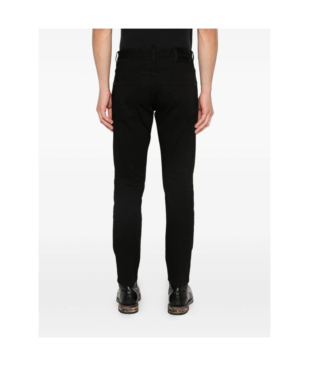 DSQUARED2 Черные хлопковые джинсы скинни, фото 5
