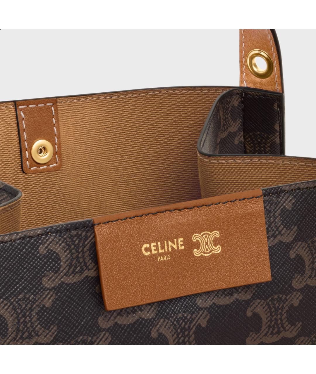 CELINE Коричневая сумка тоут, фото 3