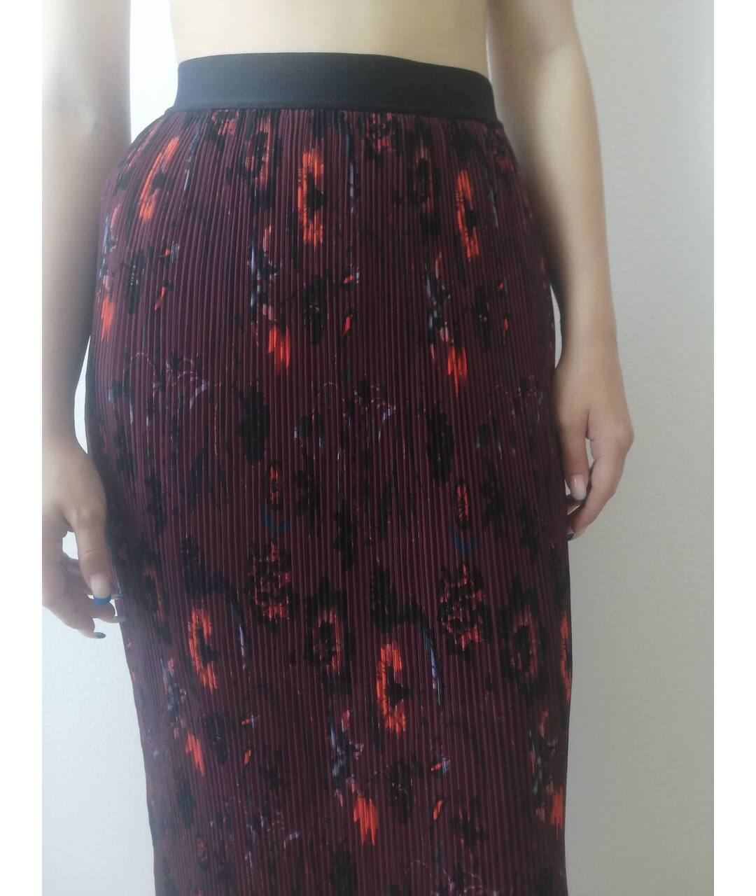 SANDRO Бордовая юбка макси, фото 7
