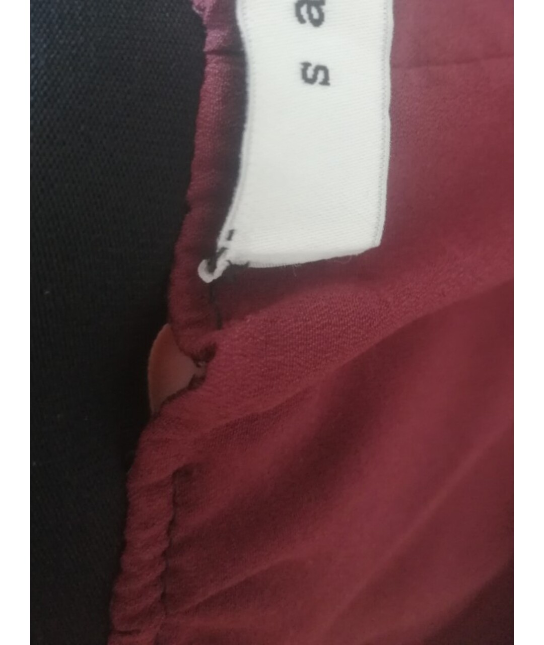 SANDRO Бордовая юбка макси, фото 9