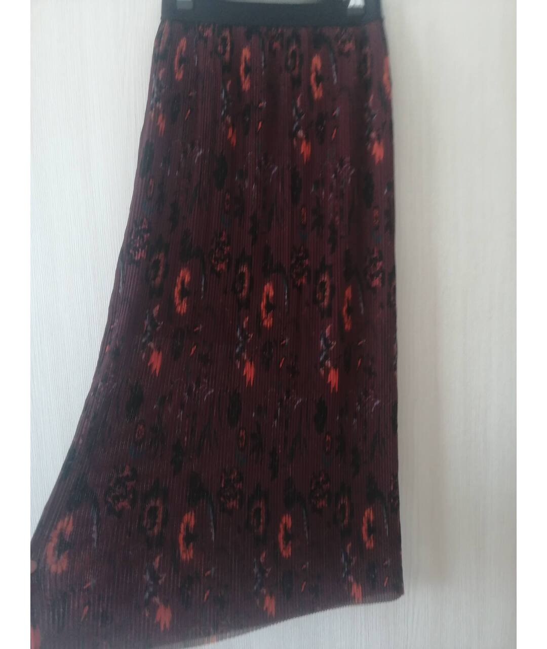 SANDRO Бордовая юбка макси, фото 2