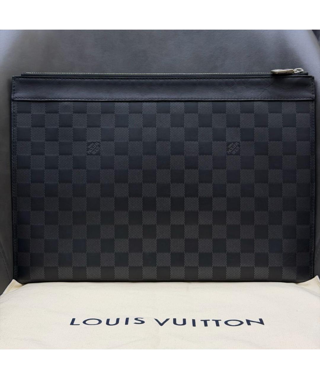 LOUIS VUITTON Черная папка для документов, фото 6