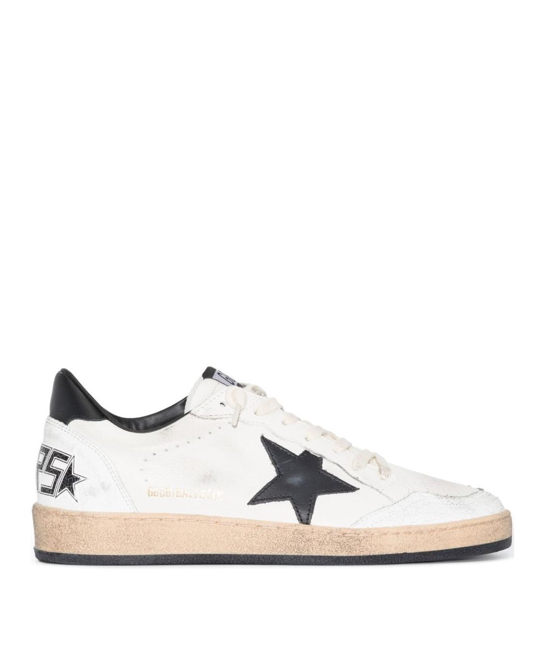 GOLDEN GOOSE Белые кожаные кеды, фото 1