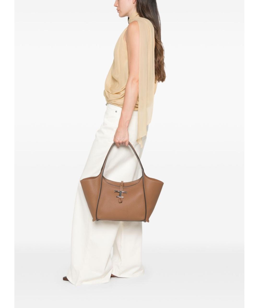 TOD'S Коричневая сумка тоут, фото 4
