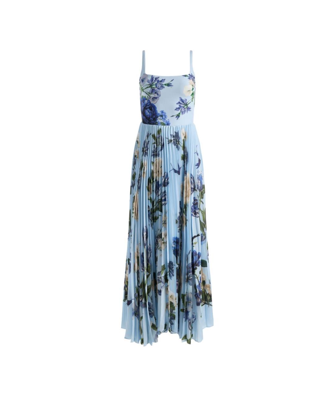 ALICE+OLIVIA Голубое полиэстеровое платье, фото 1