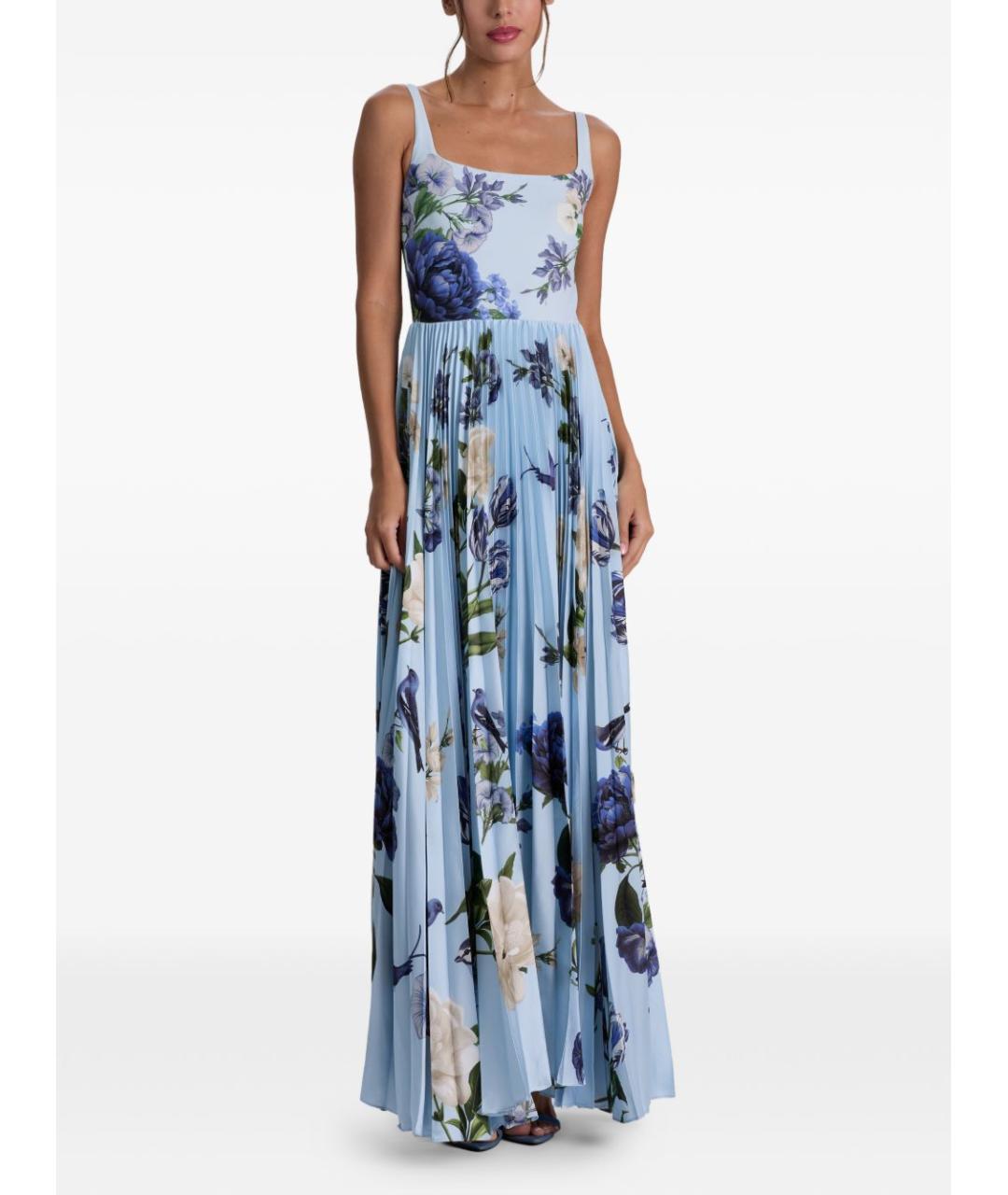 ALICE+OLIVIA Голубое полиэстеровое платье, фото 2