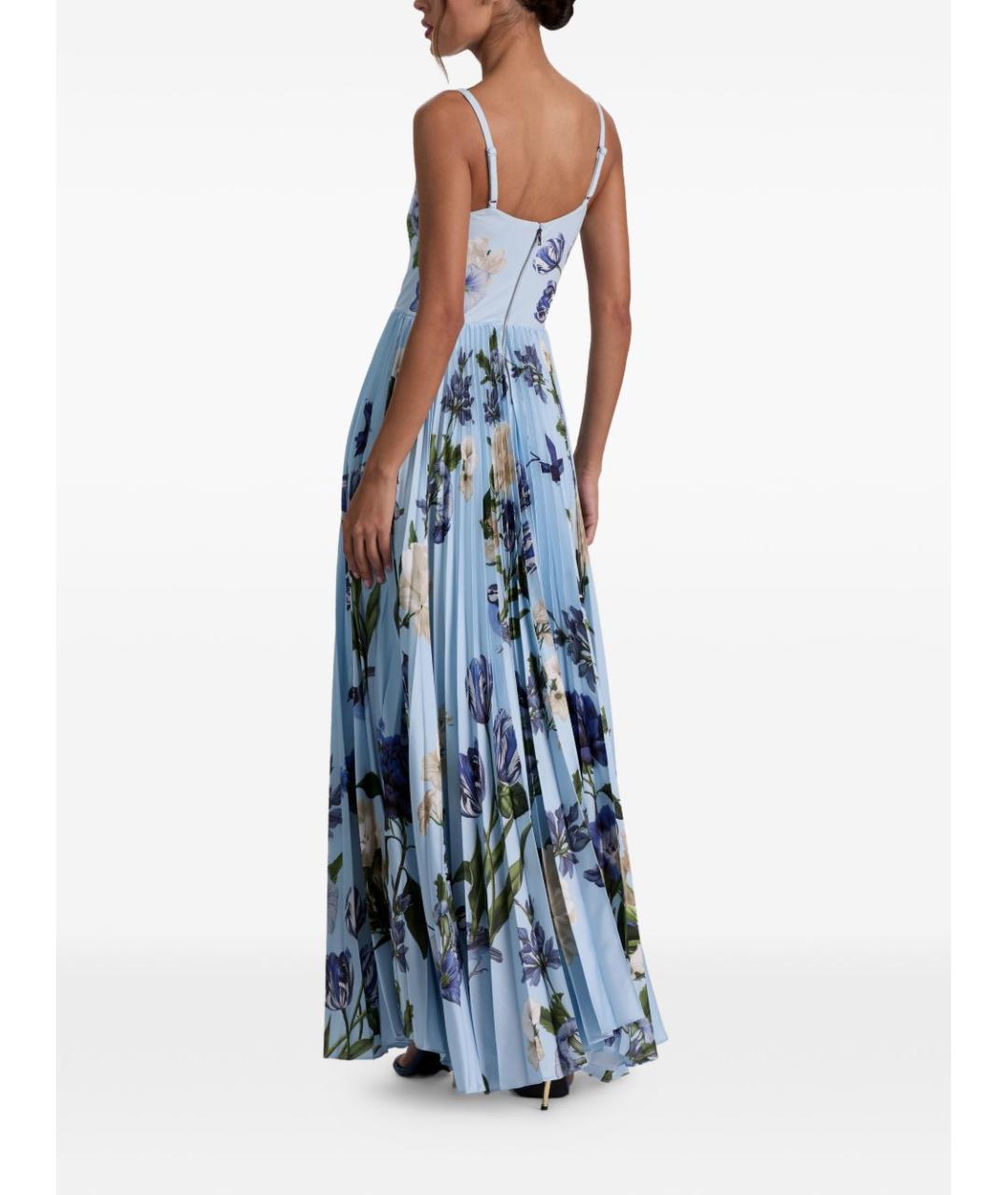 ALICE+OLIVIA Голубое полиэстеровое платье, фото 3