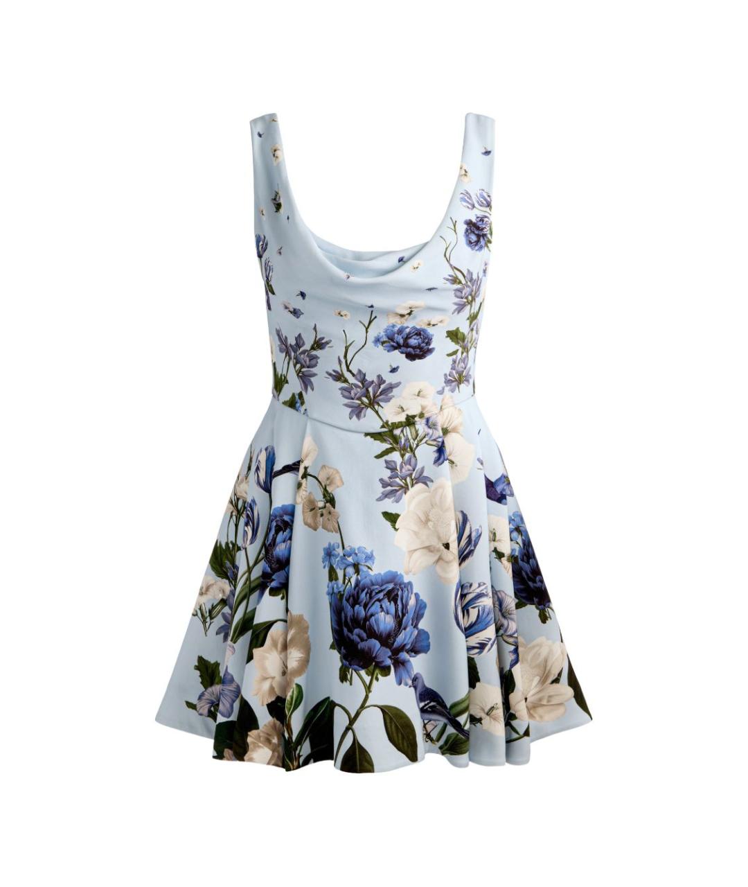 ALICE+OLIVIA Голубое коктейльное платье, фото 1
