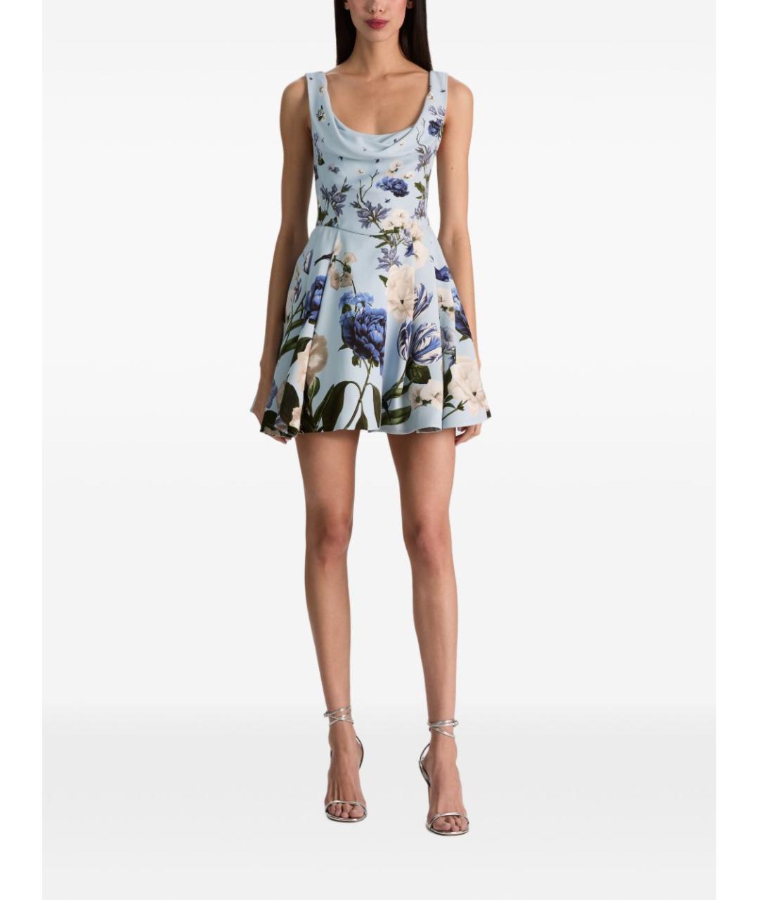 ALICE+OLIVIA Голубое коктейльное платье, фото 2