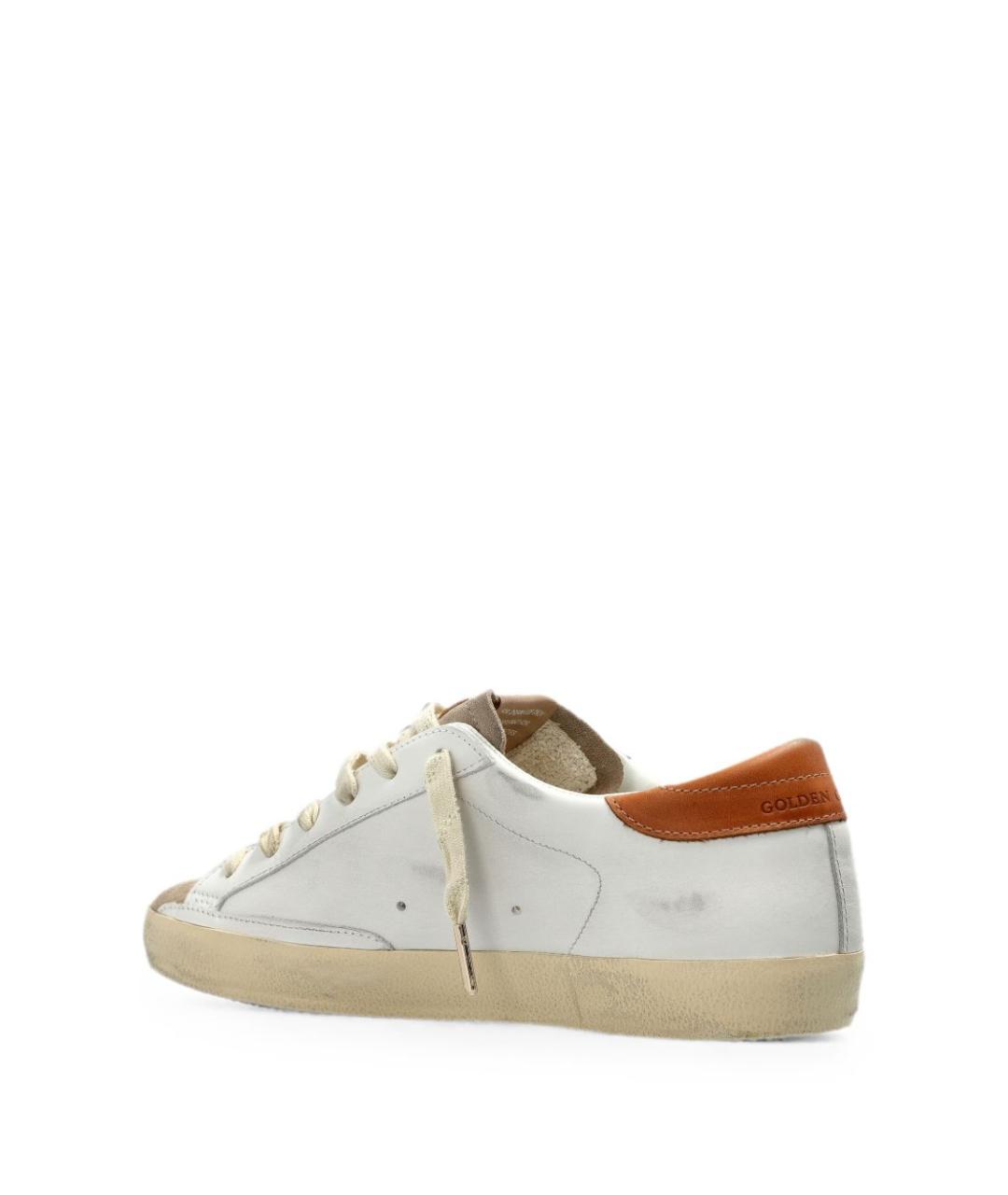 GOLDEN GOOSE Белые кожаные кеды, фото 3