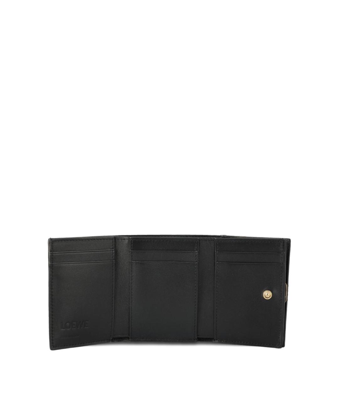 LOEWE Черный кожаный кошелек, фото 3