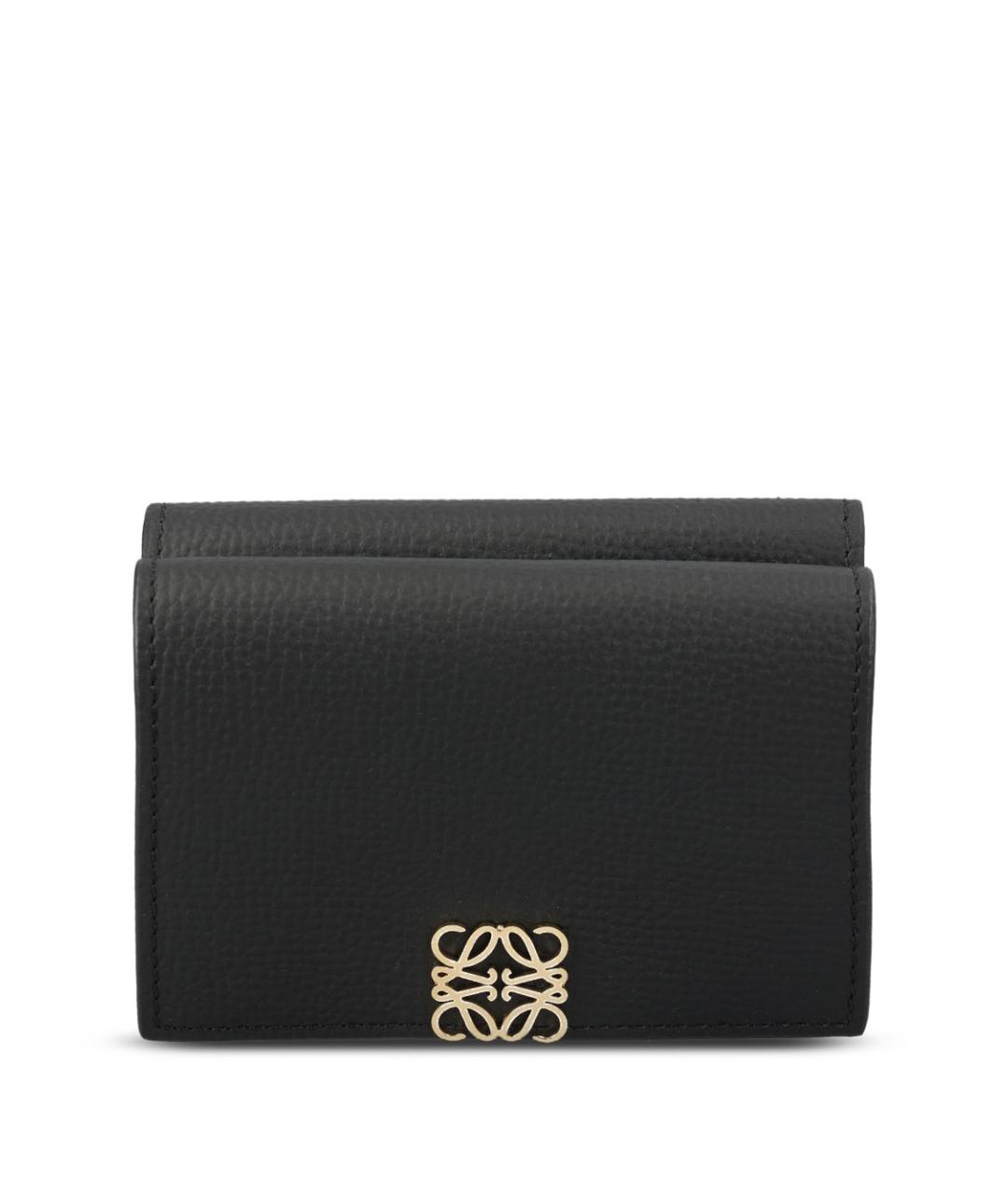 LOEWE Черный кожаный кошелек, фото 1