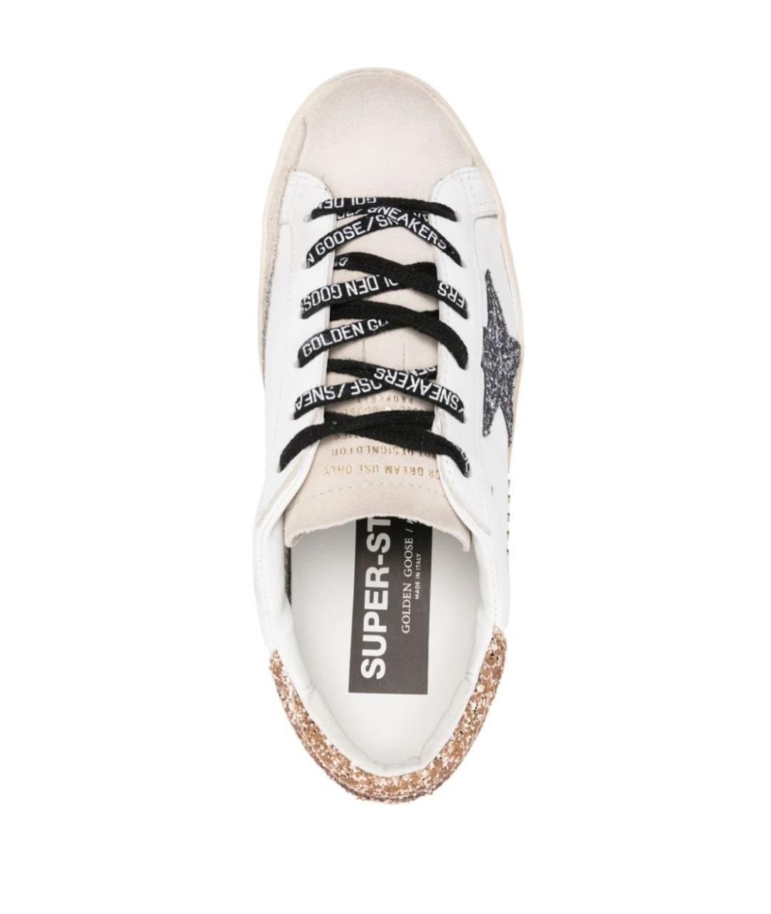 GOLDEN GOOSE Белые кожаные кеды, фото 2