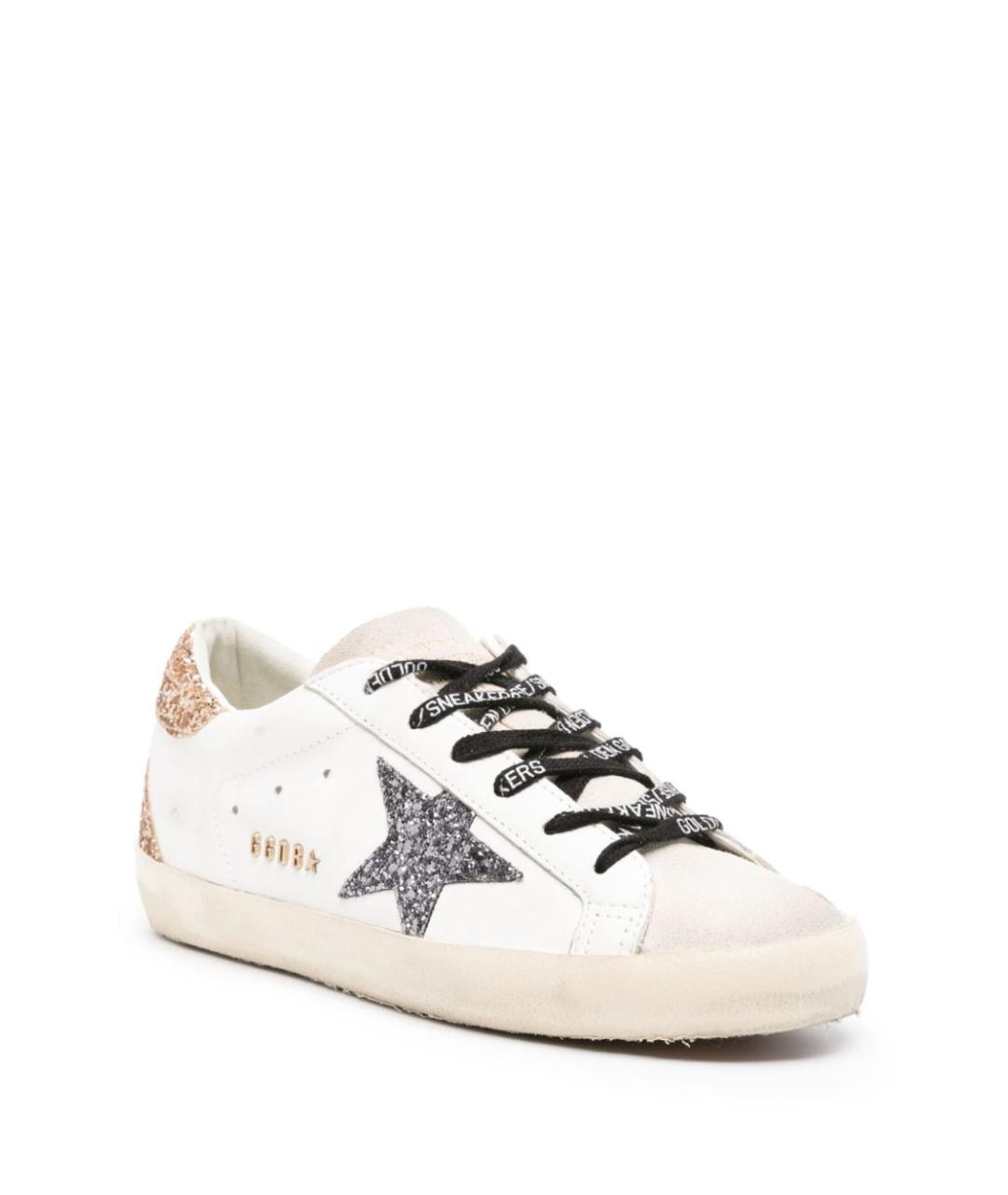 GOLDEN GOOSE Белые кожаные кеды, фото 4