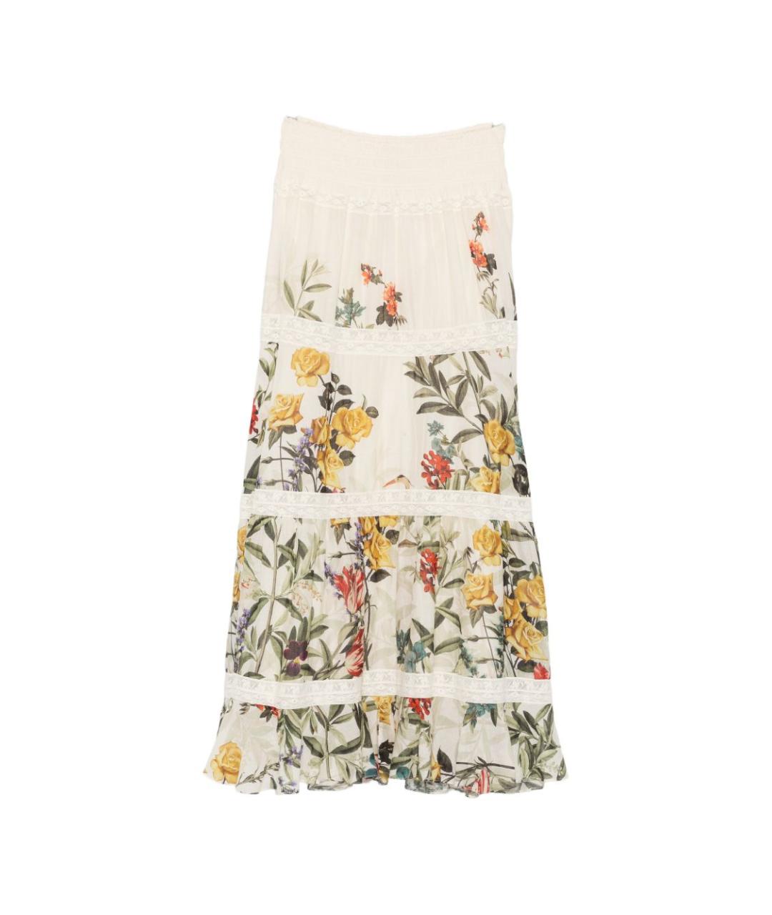 ALICE+OLIVIA Бежевая хлопковая юбка макси, фото 1
