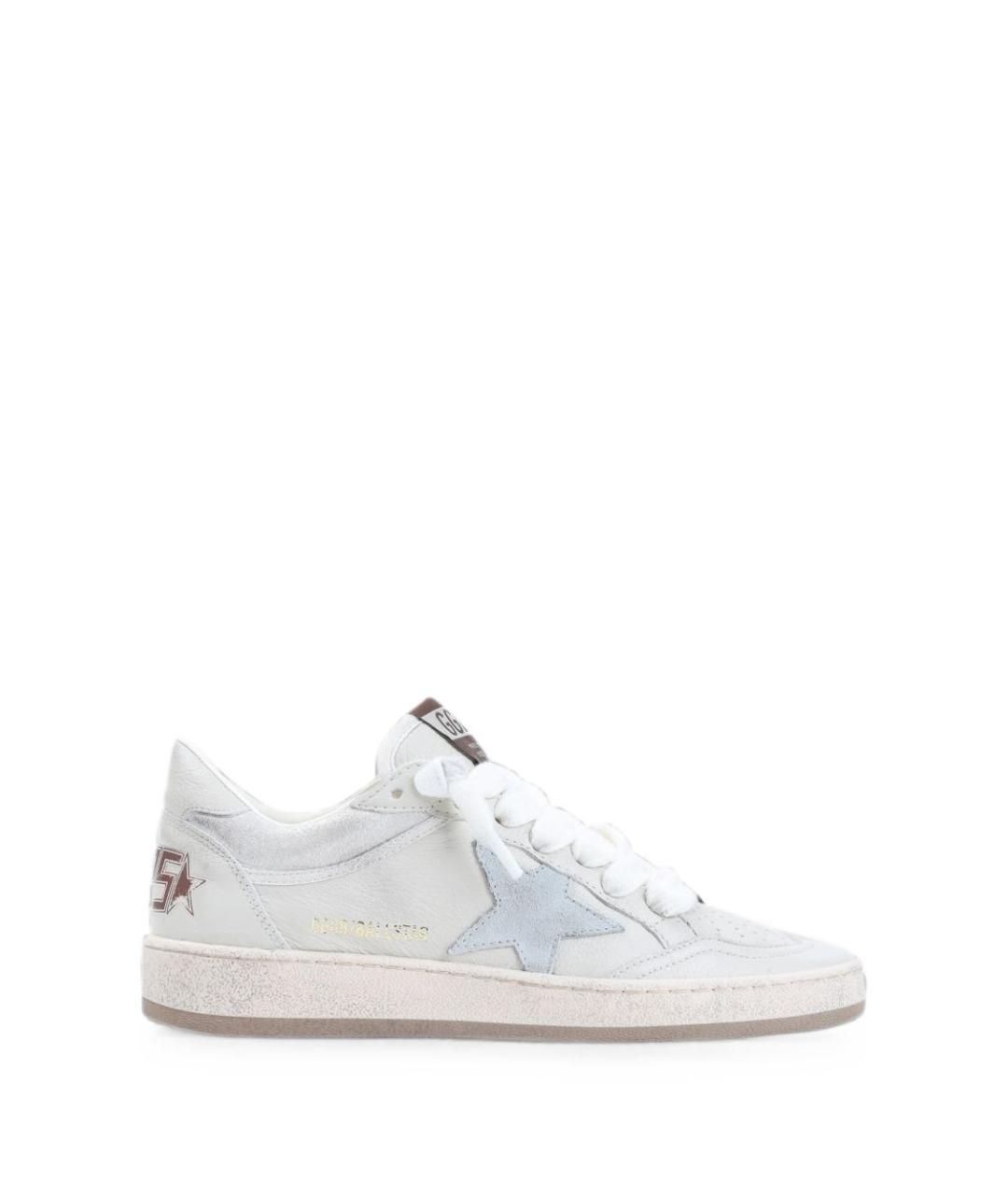GOLDEN GOOSE Белые кожаные кеды, фото 3