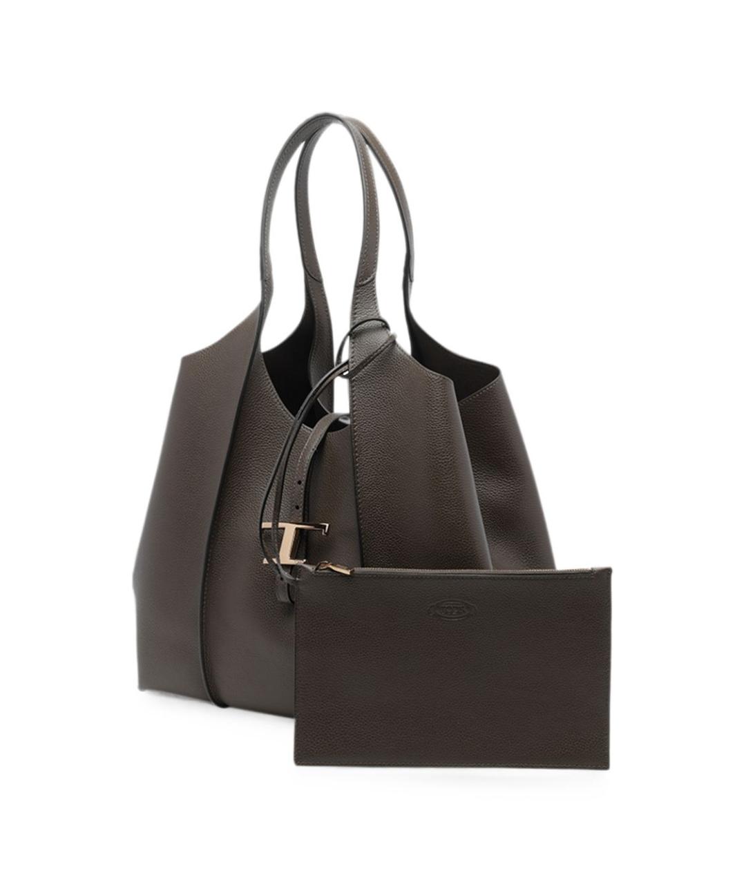 TOD'S Серая сумка тоут, фото 2