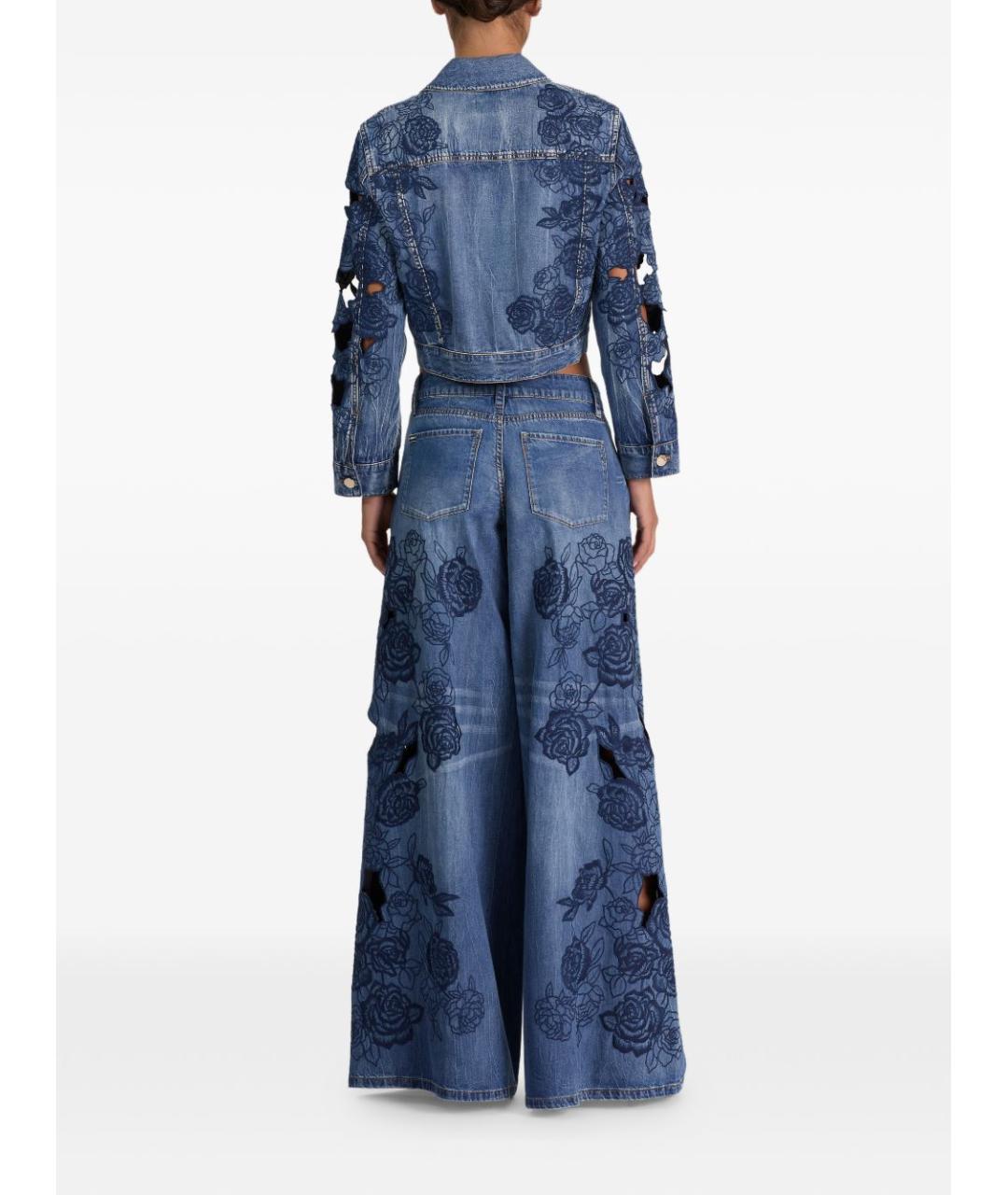 ALICE+OLIVIA Синяя хлопковая куртка, фото 4