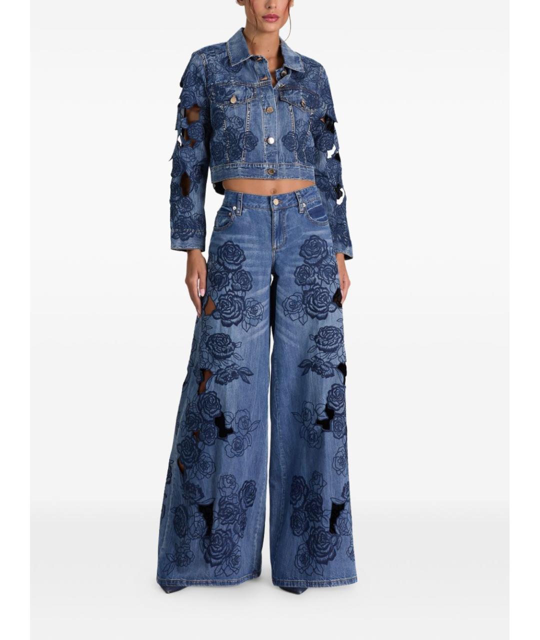 ALICE+OLIVIA Синяя хлопковая куртка, фото 6
