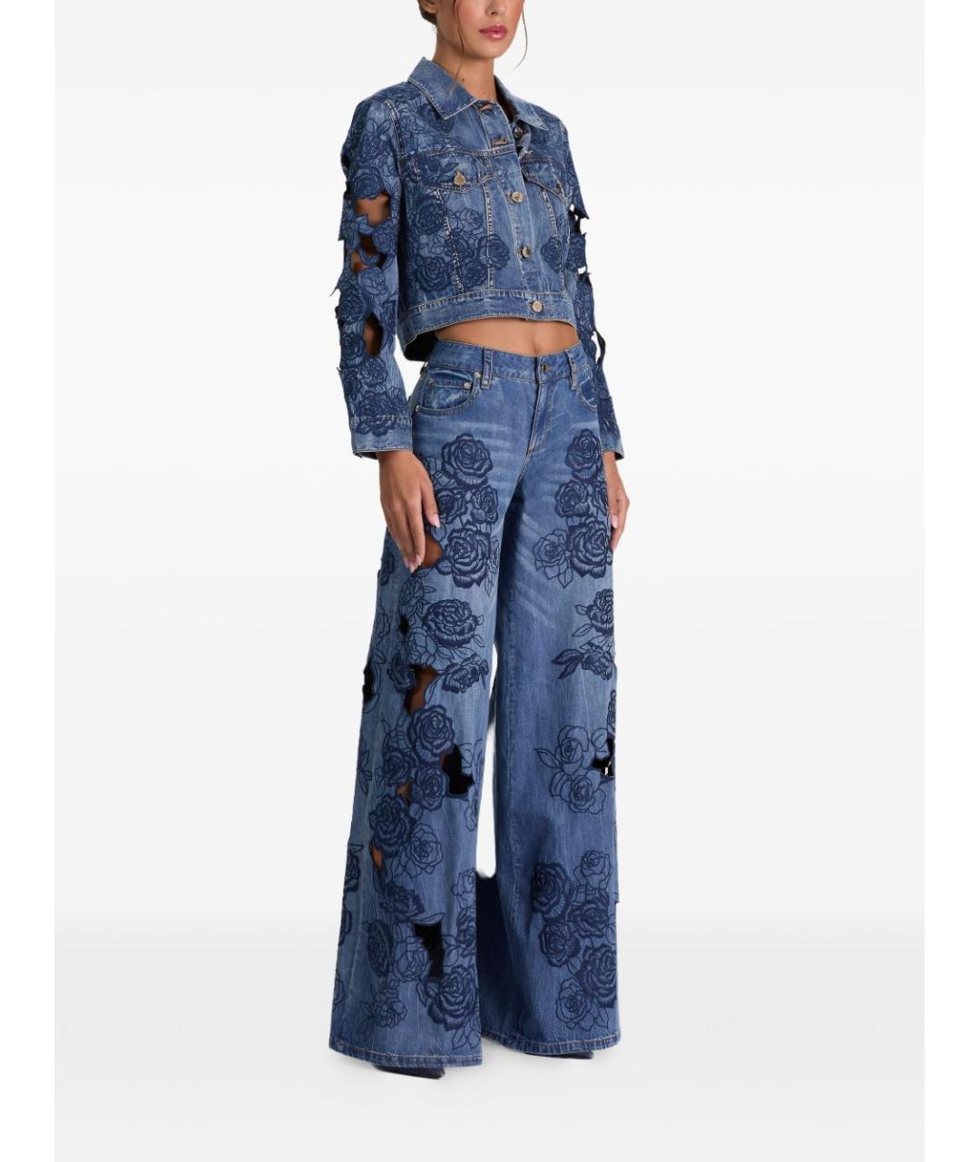 ALICE+OLIVIA Синяя хлопковая куртка, фото 2