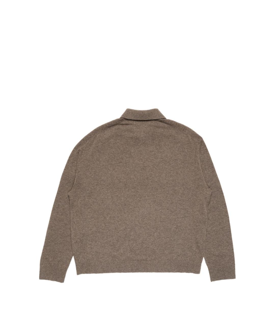 ACNE STUDIOS Коричневая шерстяная футболка, фото 2