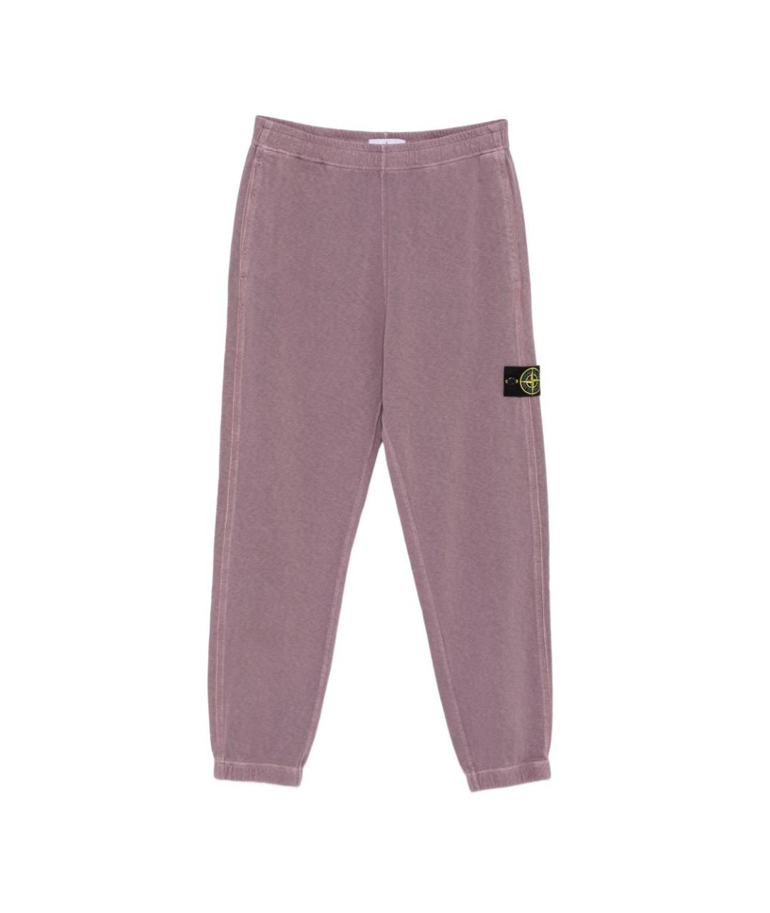 STONE ISLAND Фиолетовые хлопковые повседневные брюки, фото 1