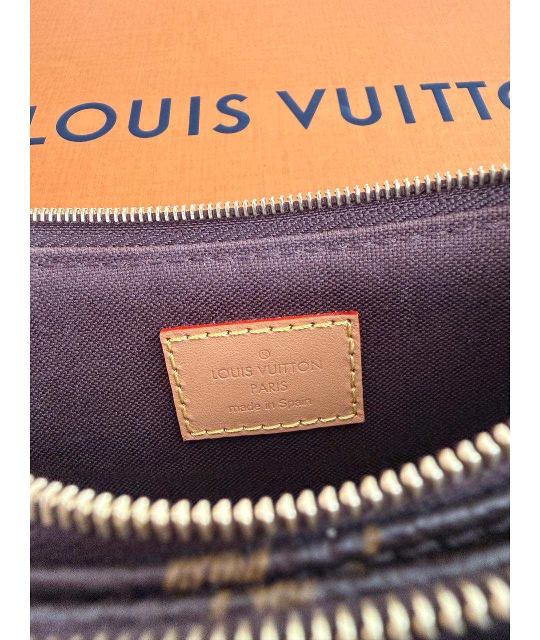 LOUIS VUITTON Коричневая сумка с короткими ручками, фото 4