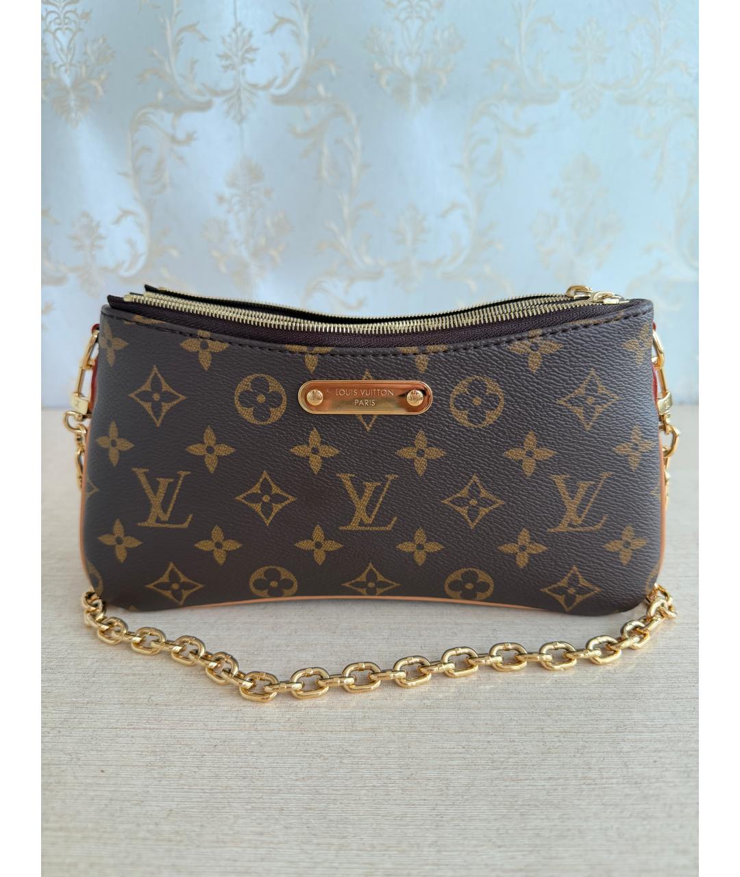 LOUIS VUITTON Коричневая сумка с короткими ручками, фото 8