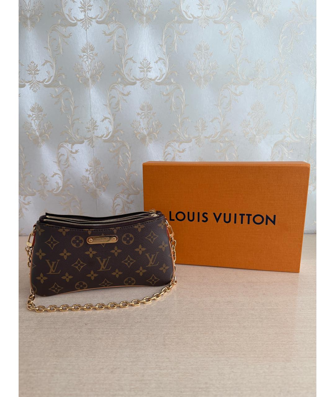 LOUIS VUITTON Коричневая сумка с короткими ручками, фото 2