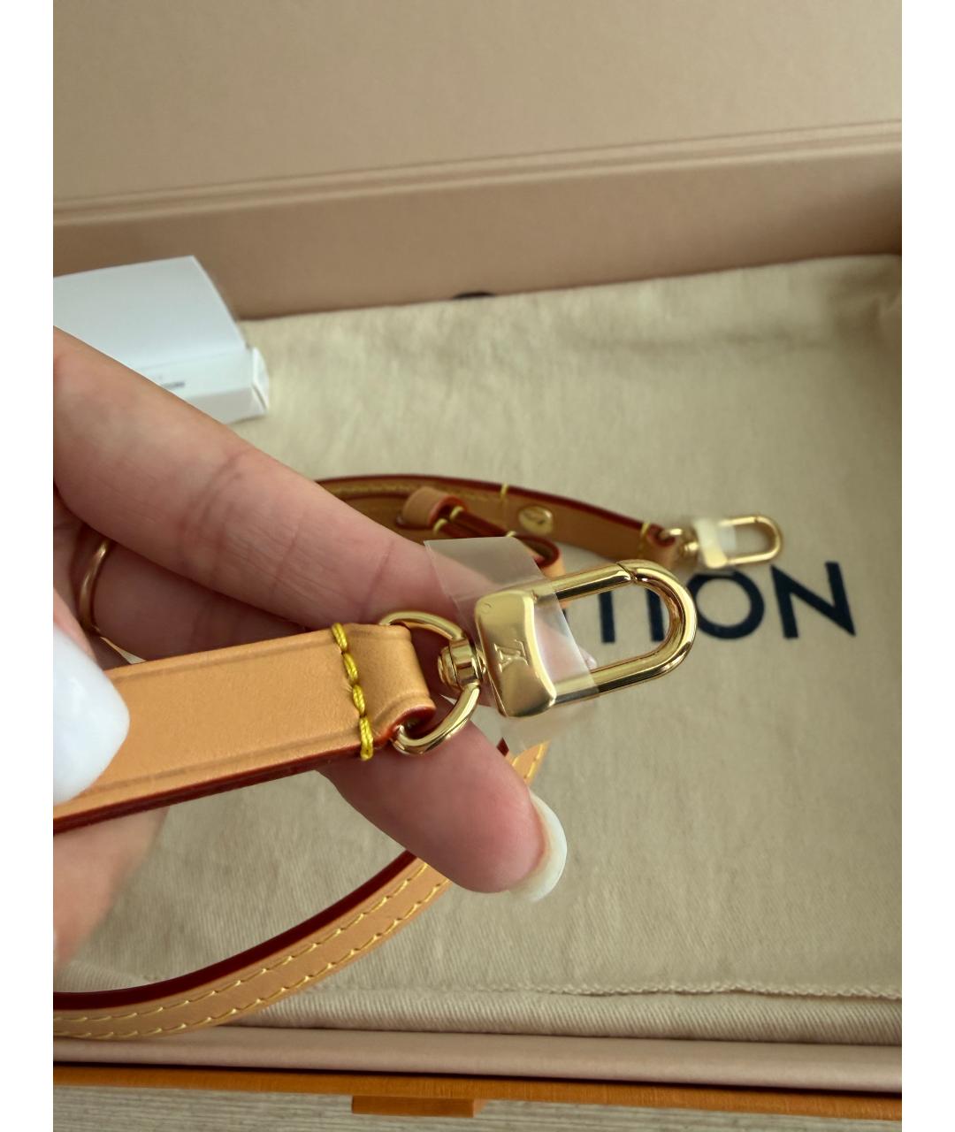 LOUIS VUITTON Коричневая сумка с короткими ручками, фото 7