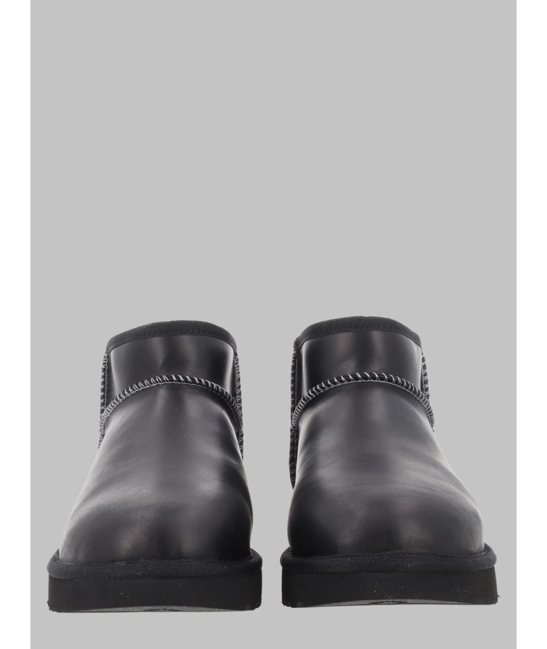 UGG Черные кожаные ботинки, фото 2