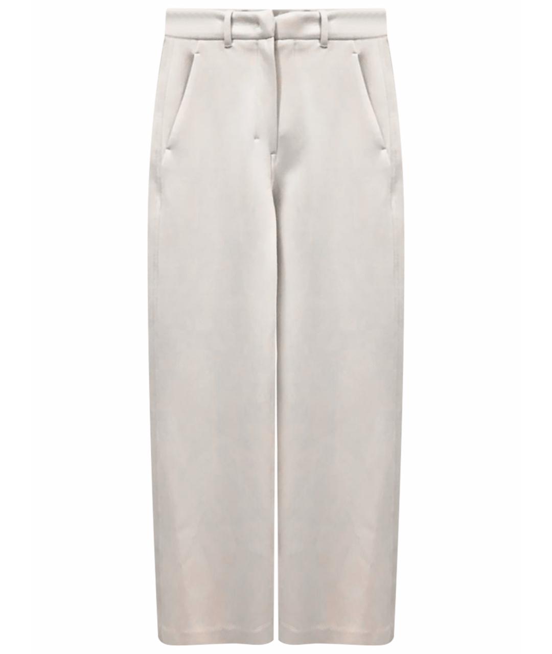 'S MAX MARA Белые хлопковые брюки широкие, фото 1