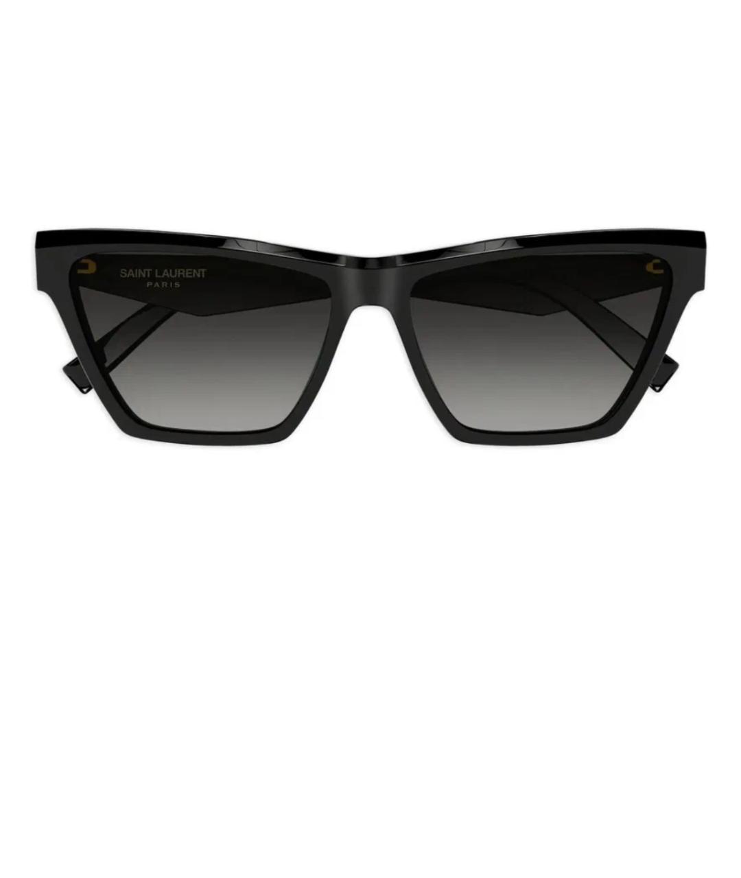 SAINT LAURENT Черные пластиковые солнцезащитные очки, фото 6