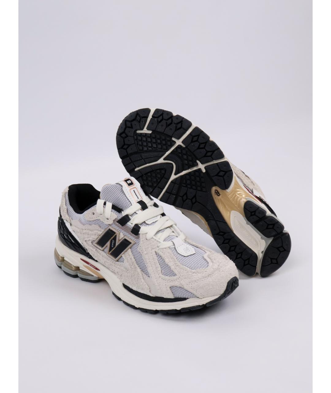 NEW BALANCE Бежевые замшевые низкие кроссовки / кеды, фото 6