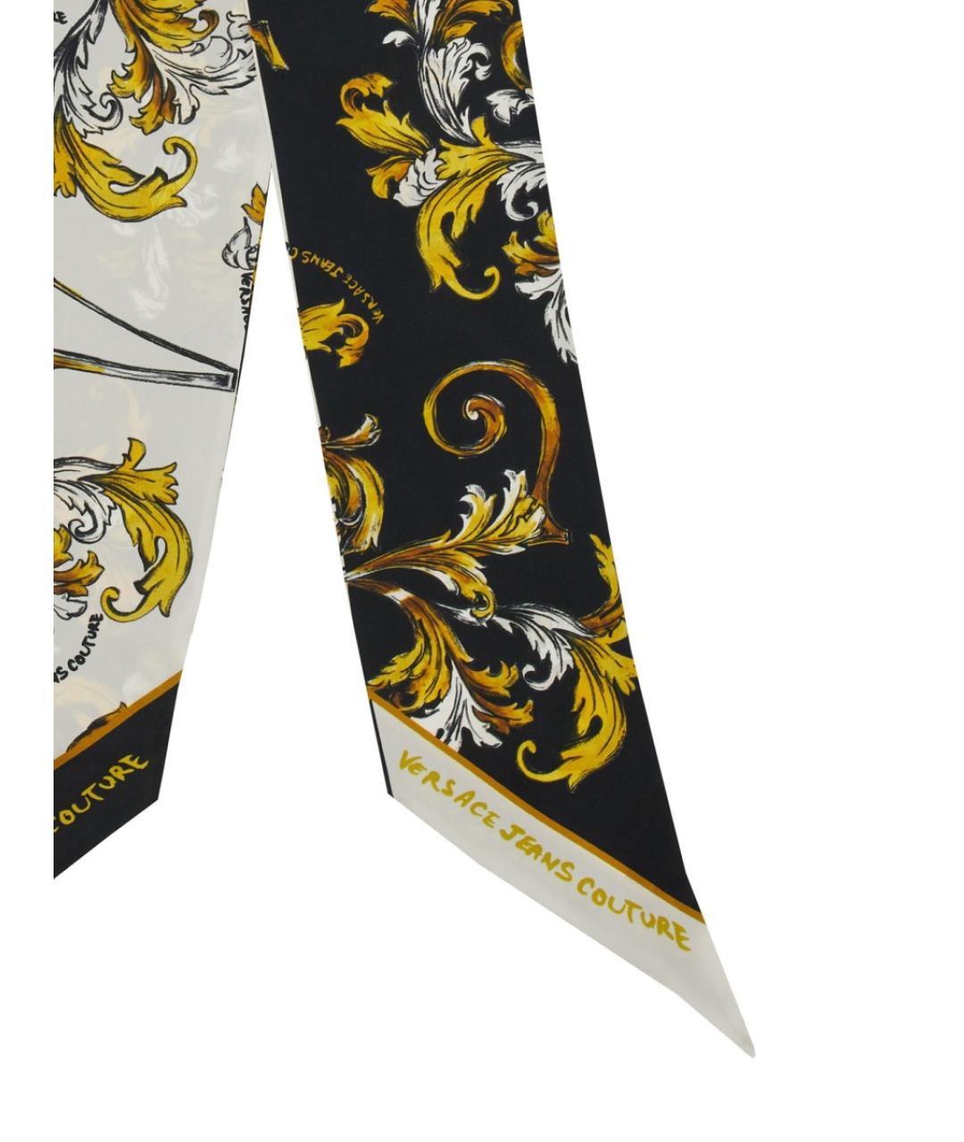 VERSACE JEANS COUTURE Мульти шелковый шарф, фото 3