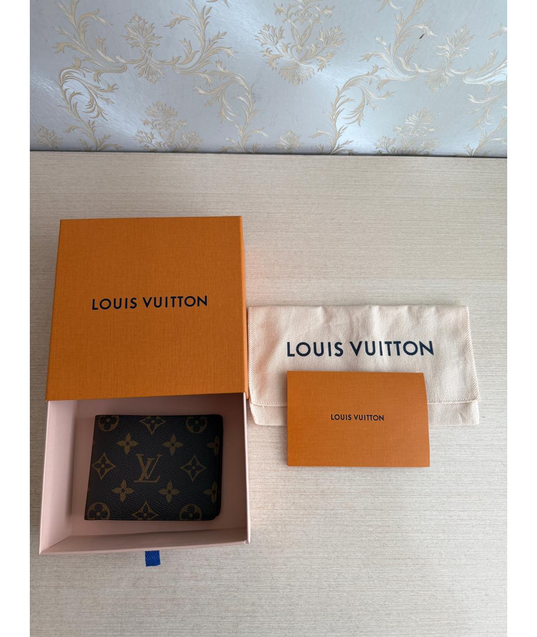 LOUIS VUITTON Коричневый кошелек, фото 2