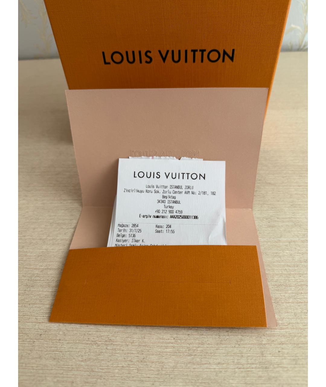 LOUIS VUITTON Коричневый кошелек, фото 4