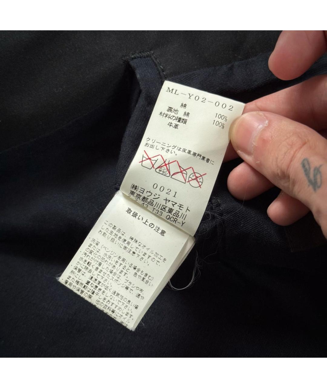 YOHJI YAMAMOTO Черная куртка, фото 7