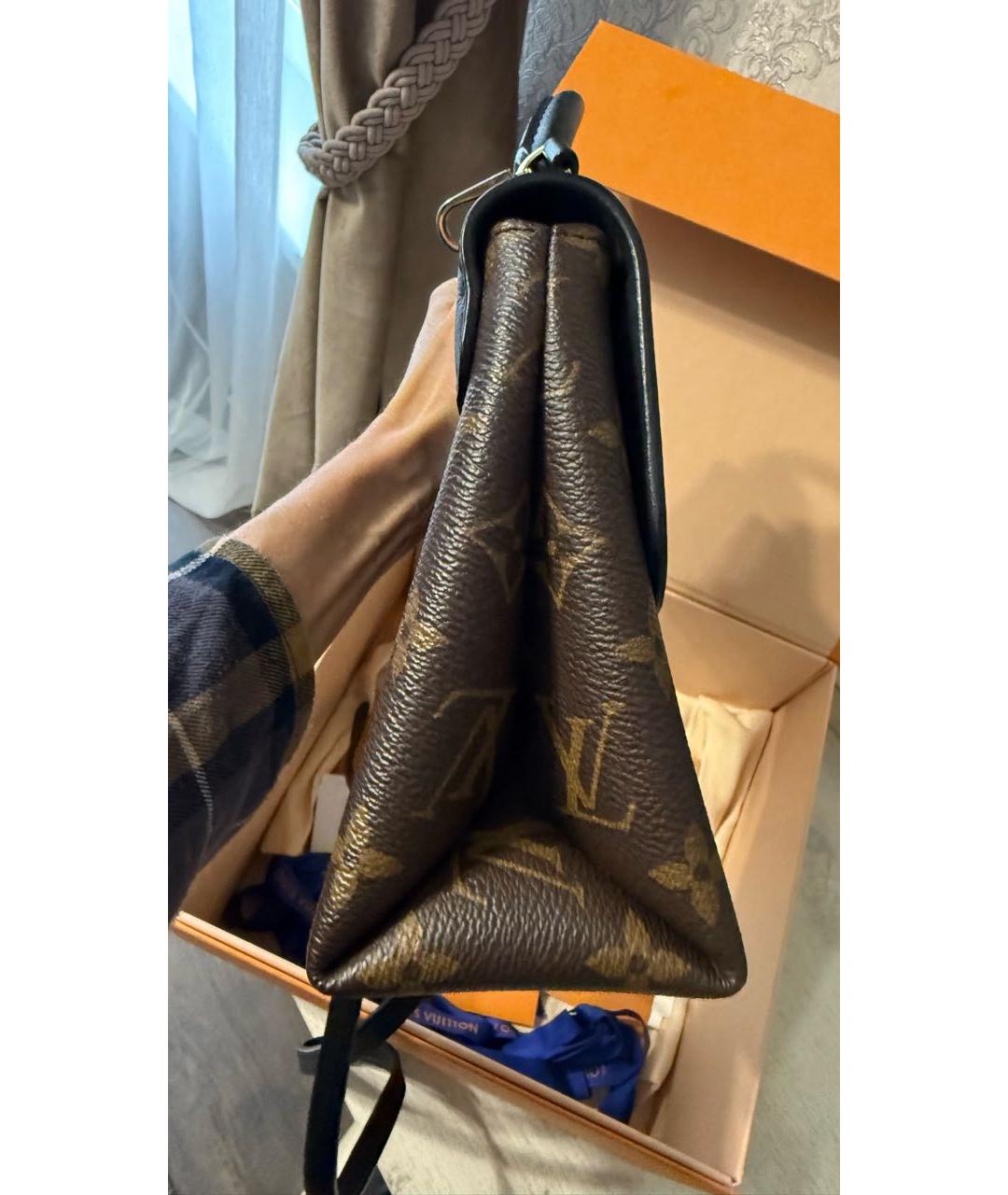 LOUIS VUITTON Черная сумка с короткими ручками, фото 2