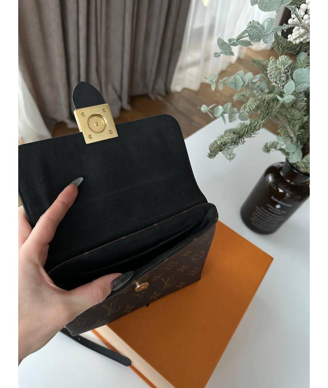 LOUIS VUITTON Черная сумка с короткими ручками, фото 4