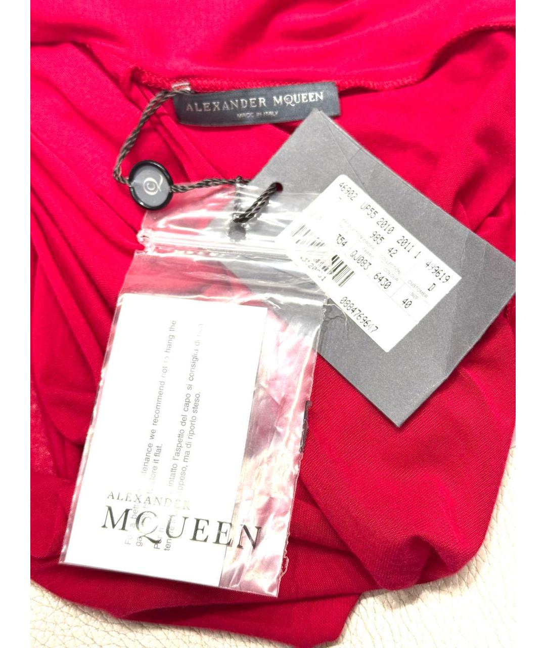 ALEXANDER MCQUEEN Красная майка, фото 4