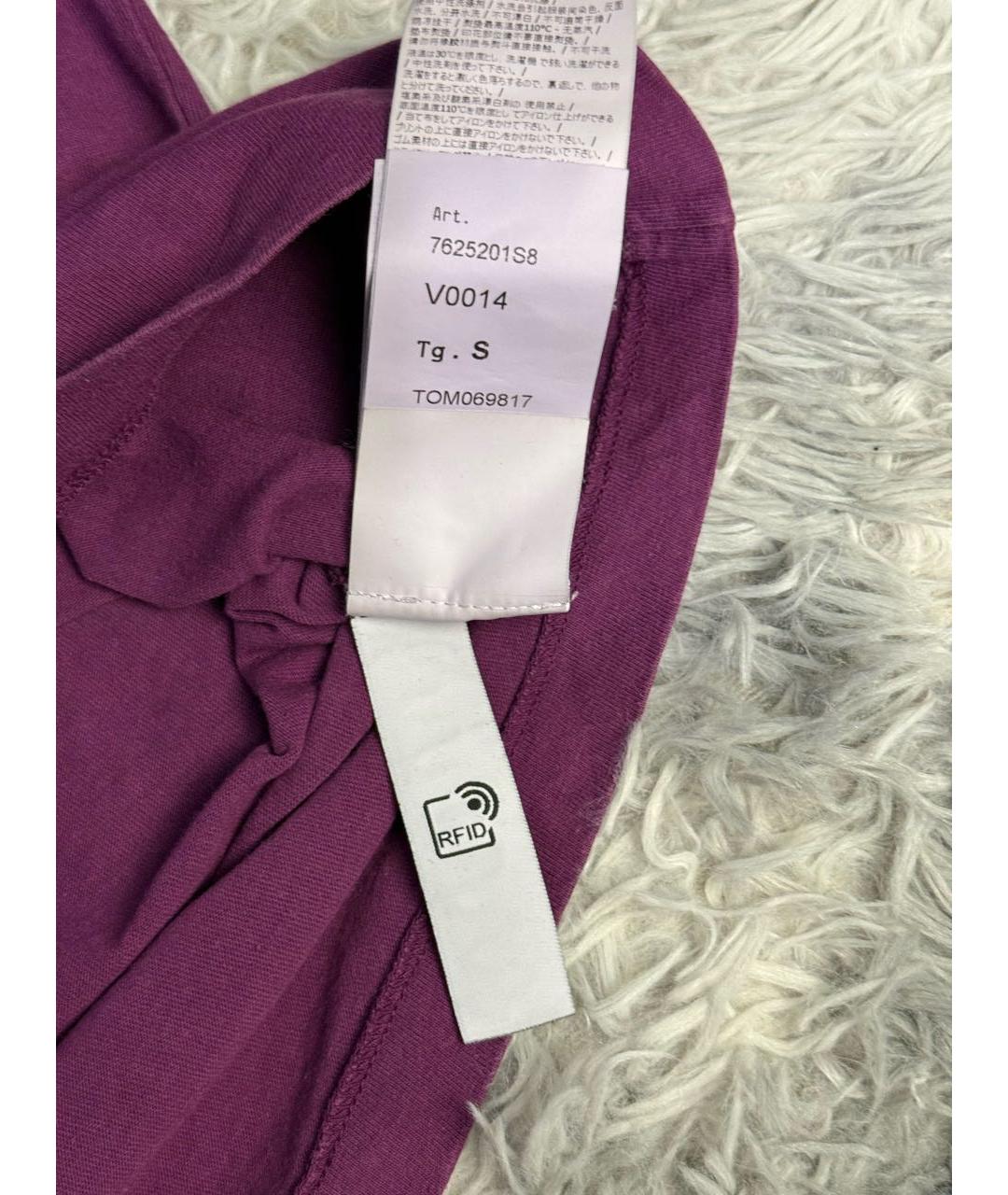 STONE ISLAND Фиолетовая хлопковая футболка, фото 8
