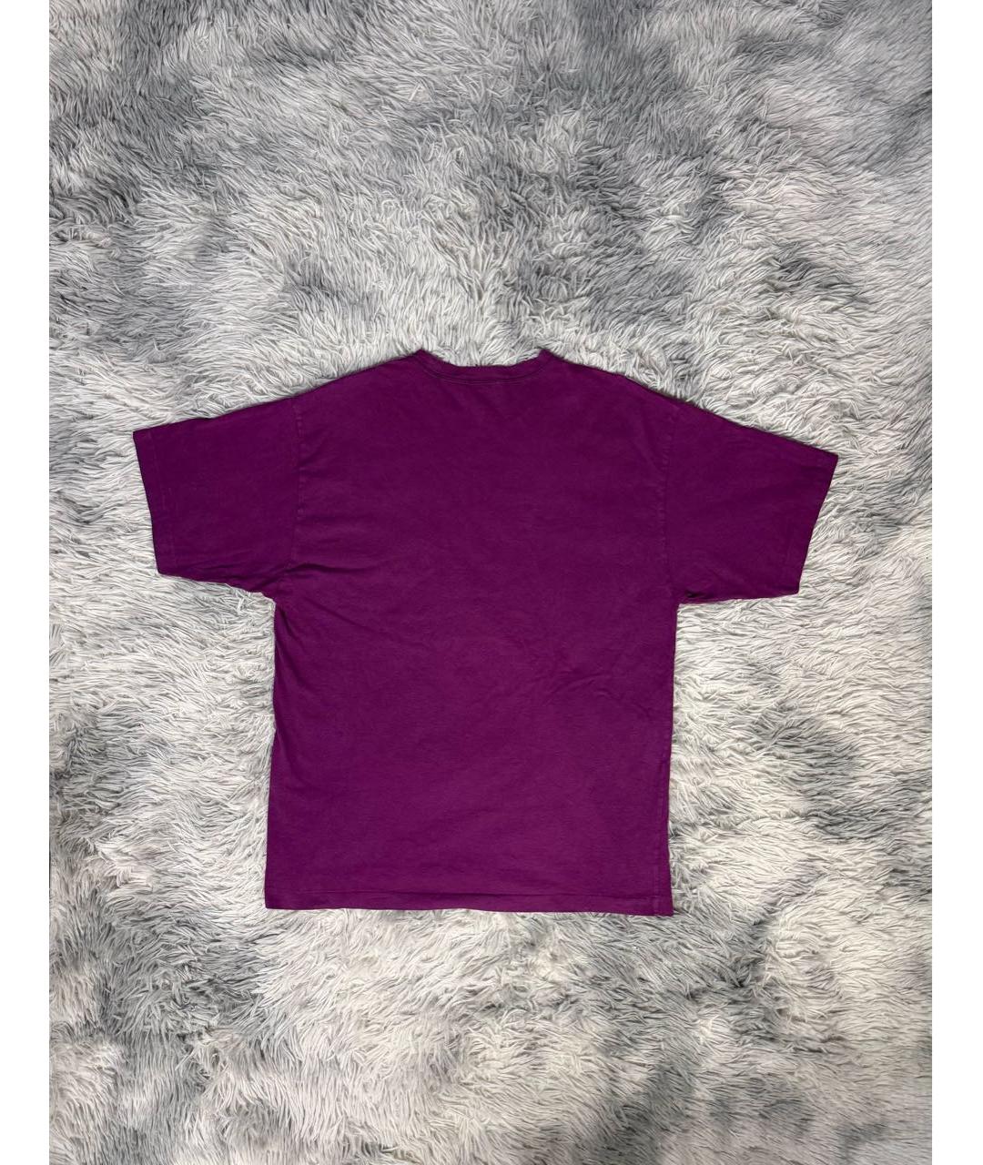 STONE ISLAND Фиолетовая хлопковая футболка, фото 2