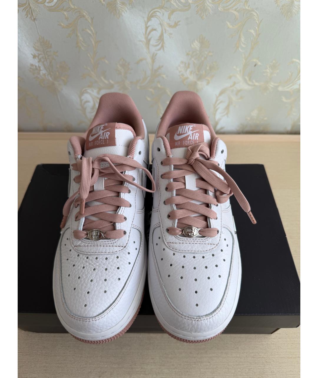 NIKE Белые кожаные кроссовки, фото 2