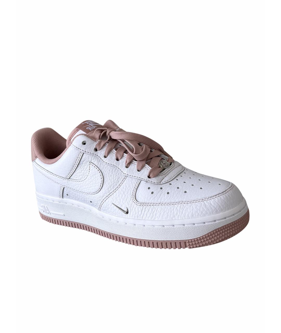 NIKE Белые кожаные кроссовки, фото 1
