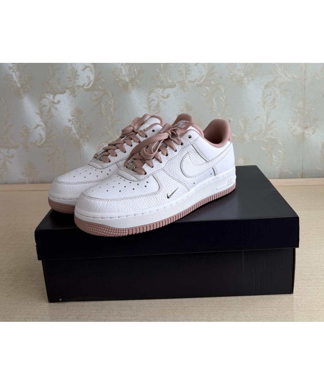 NIKE Белые кожаные кроссовки, фото 5