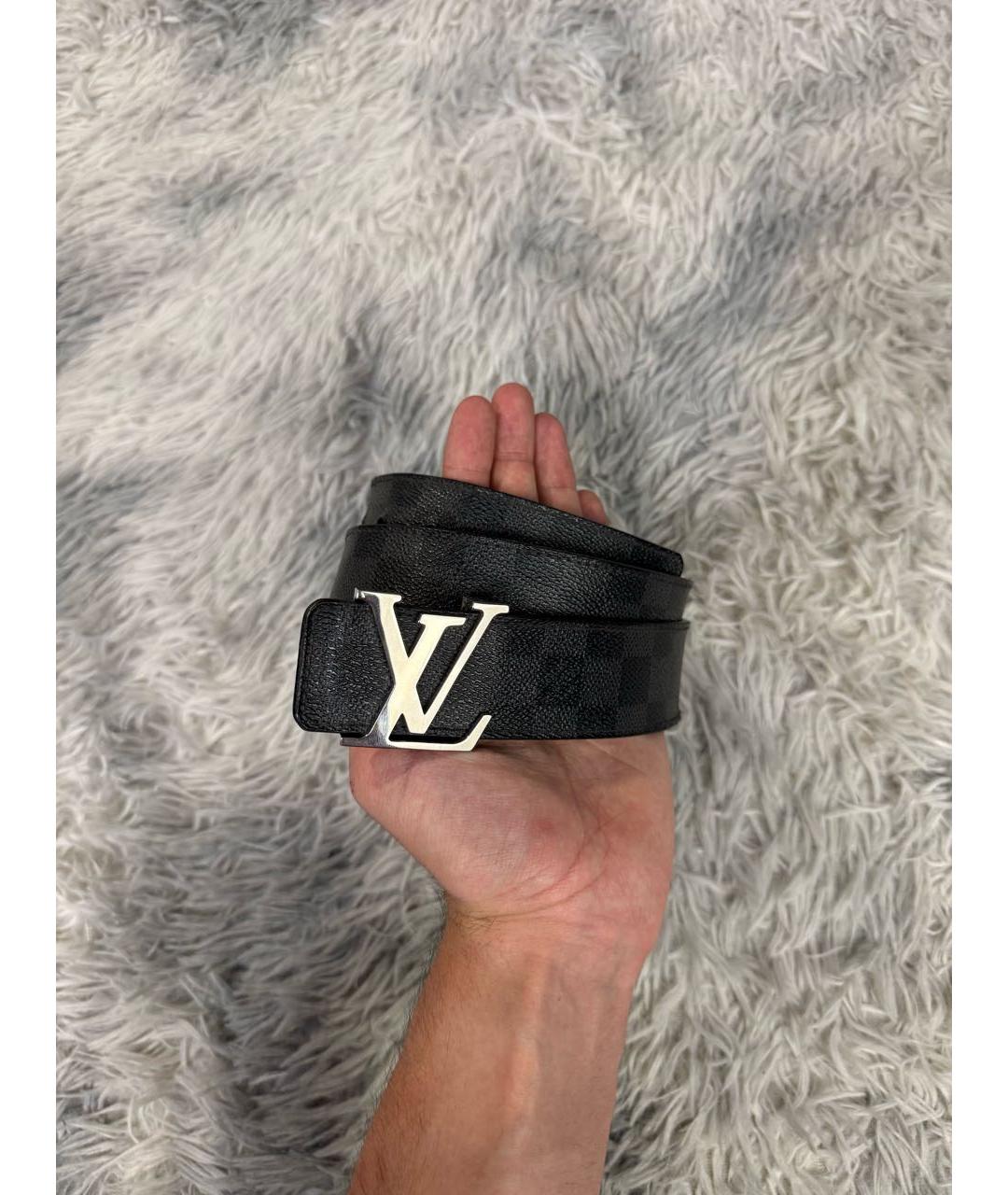 LOUIS VUITTON Черный ремень, фото 8