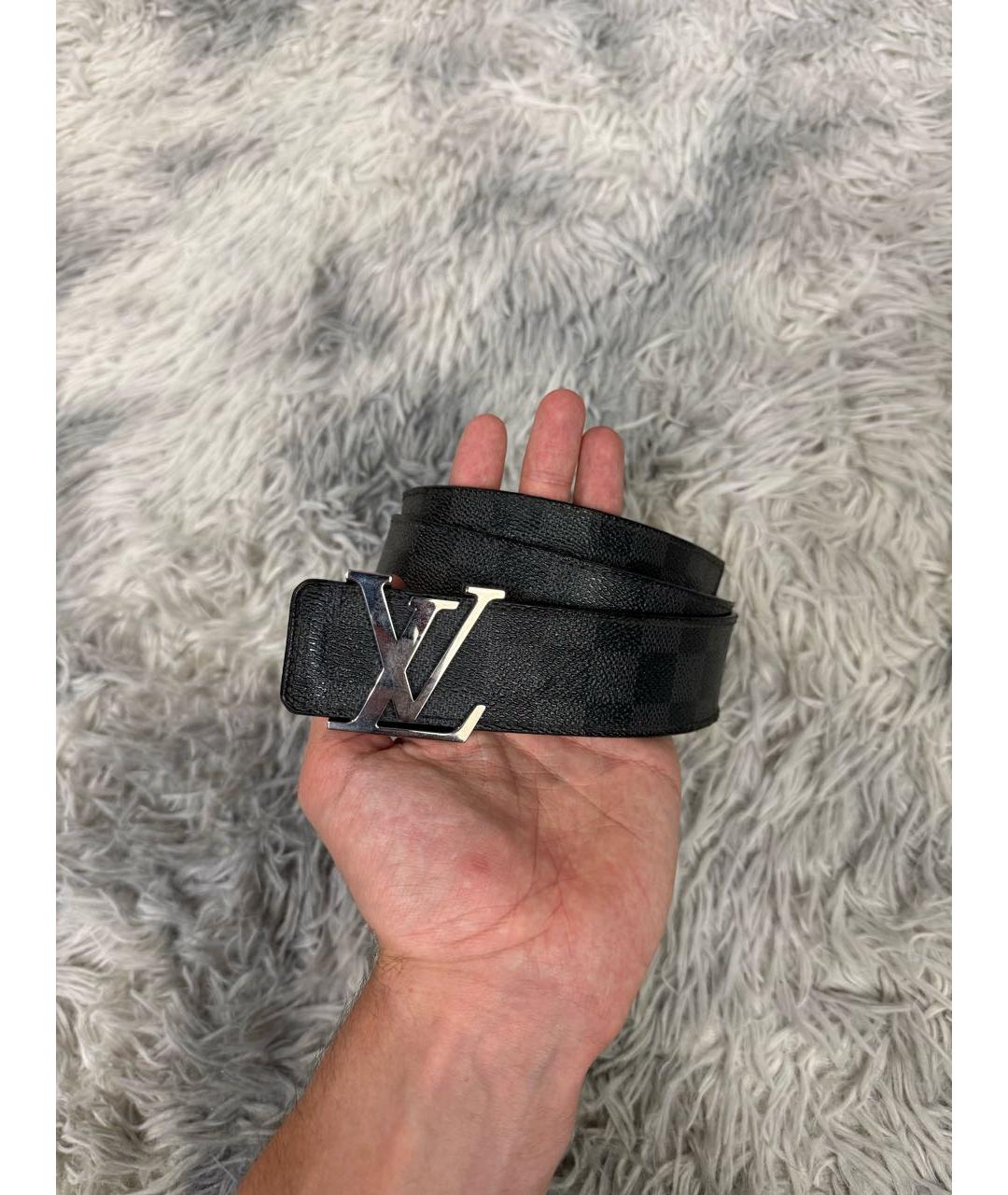 LOUIS VUITTON Черный ремень, фото 2